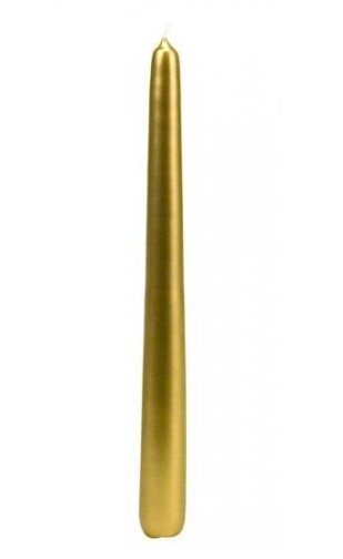Svíčka konická metalik zlatá 1ks 2131 - Duni Svíčky, svícny, kroužky Svíčky